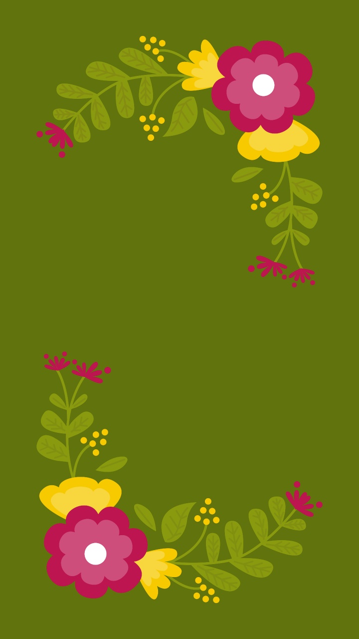 Textile Floral Vert et Jaune. Wallpaper in 720x1280 Resolution