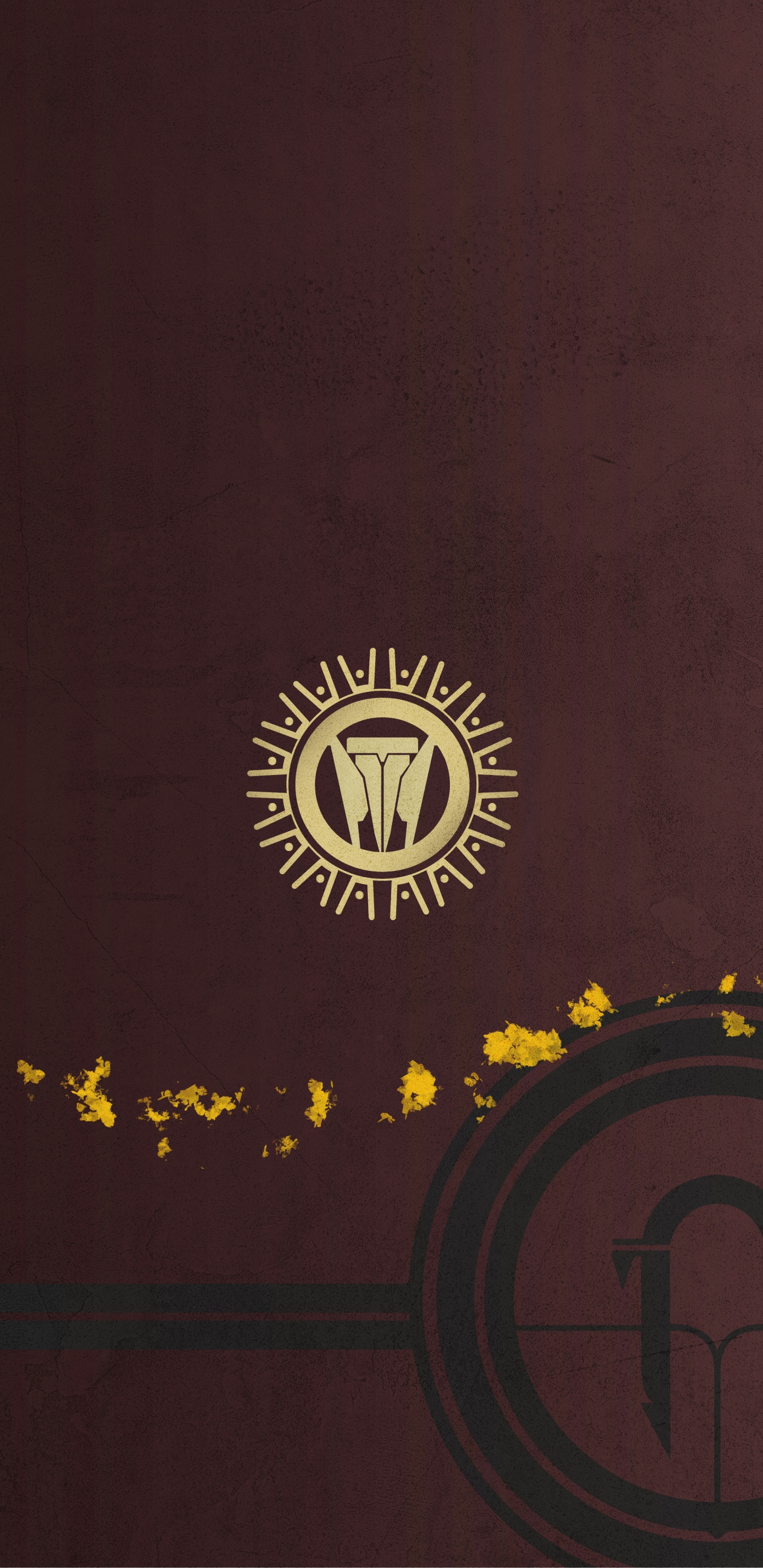 Destiny 2 Shadowkeep, Brown, Symbol, Circle, Emblem. Wallpaper in 1440x2960 Resolution