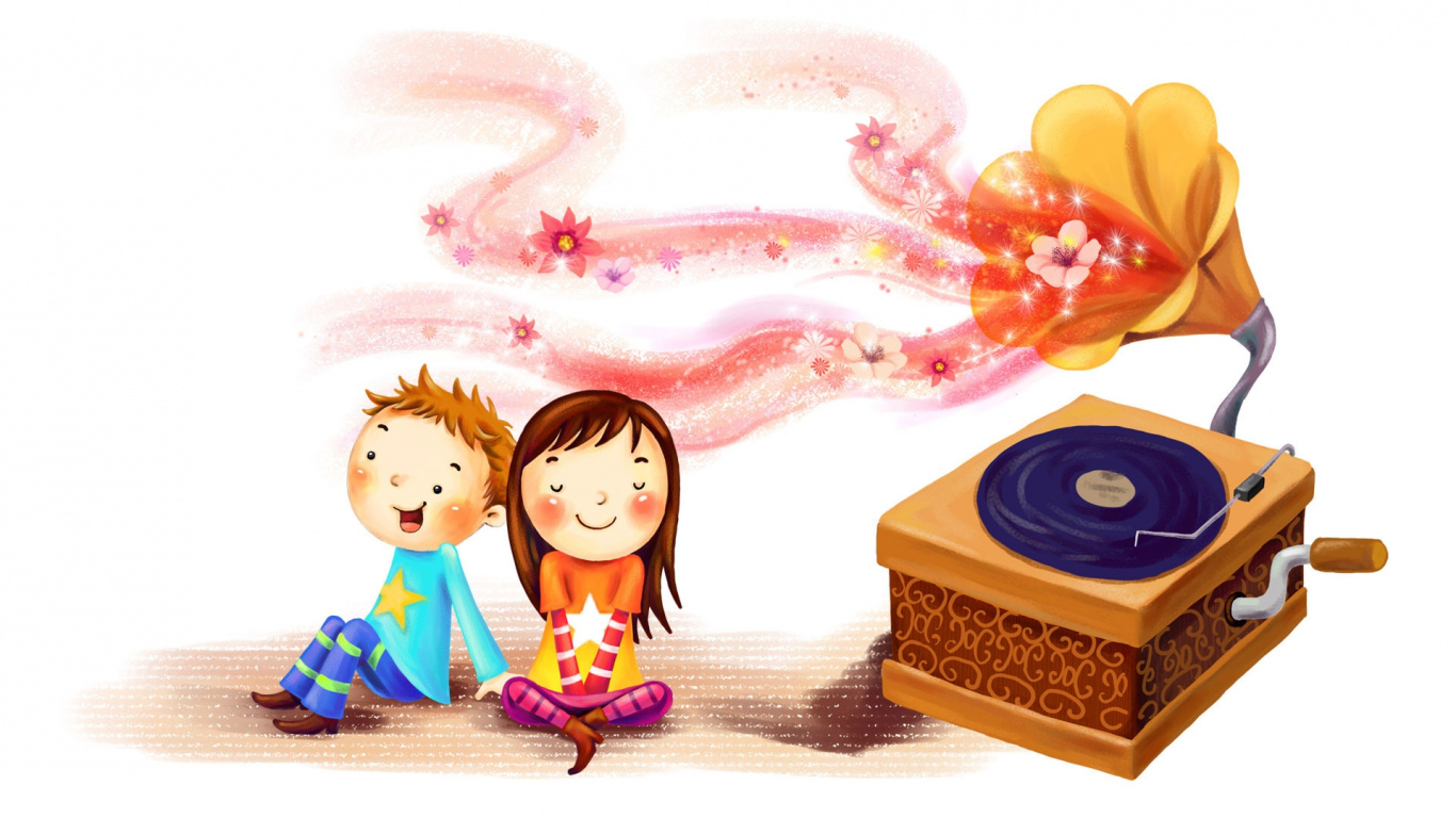 儿童, 玩 壁纸 1366x768 允许