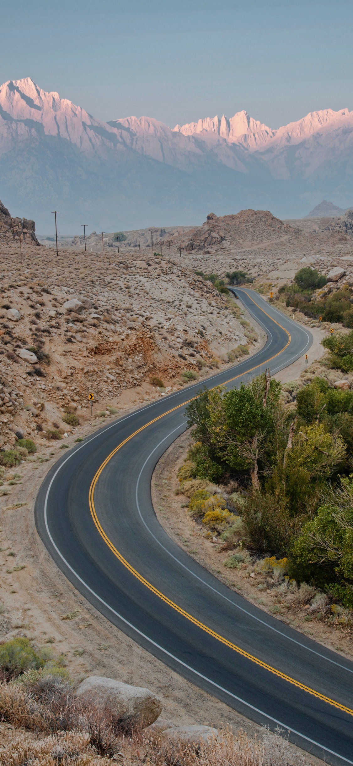 Brown, Mountain, Plant, Natural Landscape, Road Surface. Wallpaper in 1125x2436 Resolution