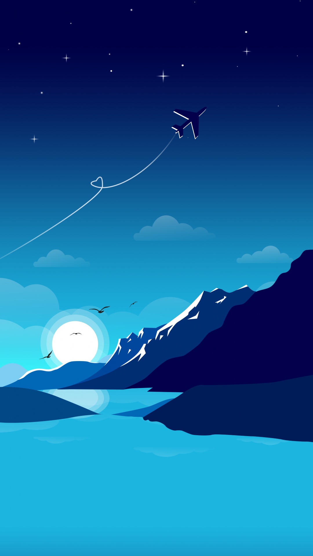 Super Retina, Ilustración, Agua, Ambiente, Azure. Wallpaper in 1080x1920 Resolution