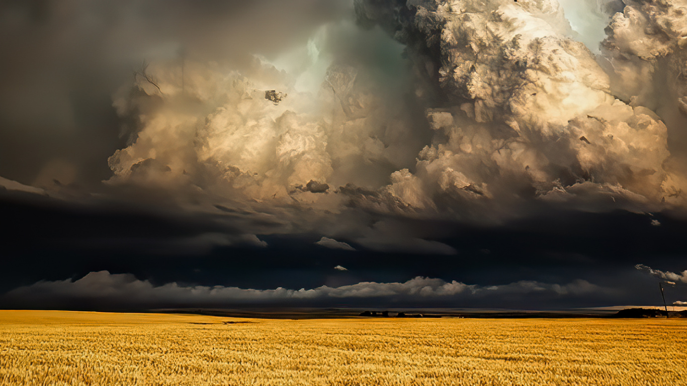 Tempête, Atmosphère, Paysage Naturel, Afterglow. Wallpaper in 1366x768 Resolution