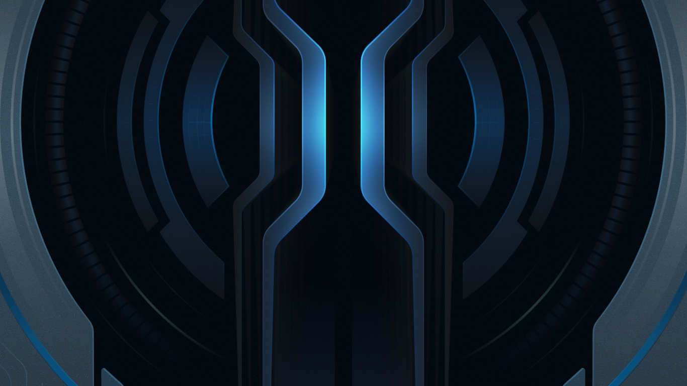 Xiaomi, Blackshark 2 Pro, Xiaomi Requin Noir 2, Android, Azure. Wallpaper in 1366x768 Resolution