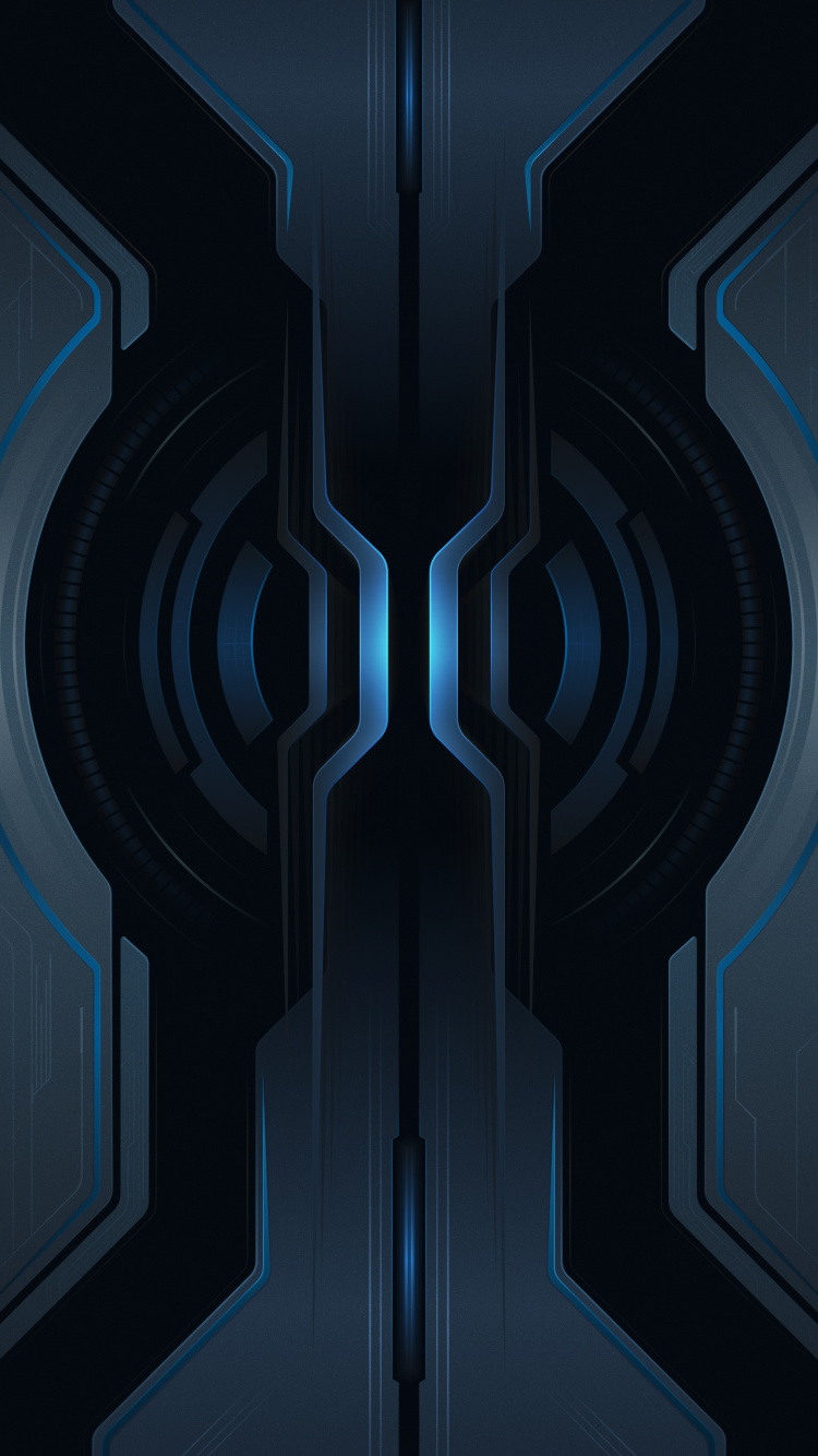 Xiaomi, Blackshark 2 Pro, Xiaomi Requin Noir 2, Android, Azure. Wallpaper in 750x1334 Resolution