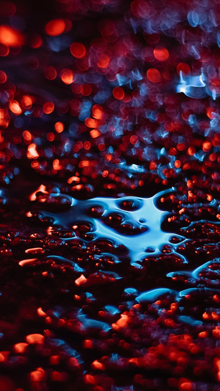 Eau, Red, Blue, la Pureté de la Couleur, Pluie. Wallpaper in 720x1280 Resolution
