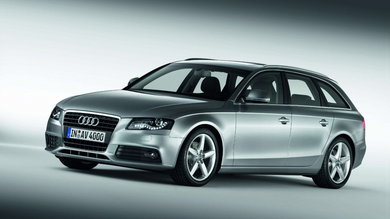 Graustufenfoto Von Audi a 4. Wallpaper in 1366x768 Resolution