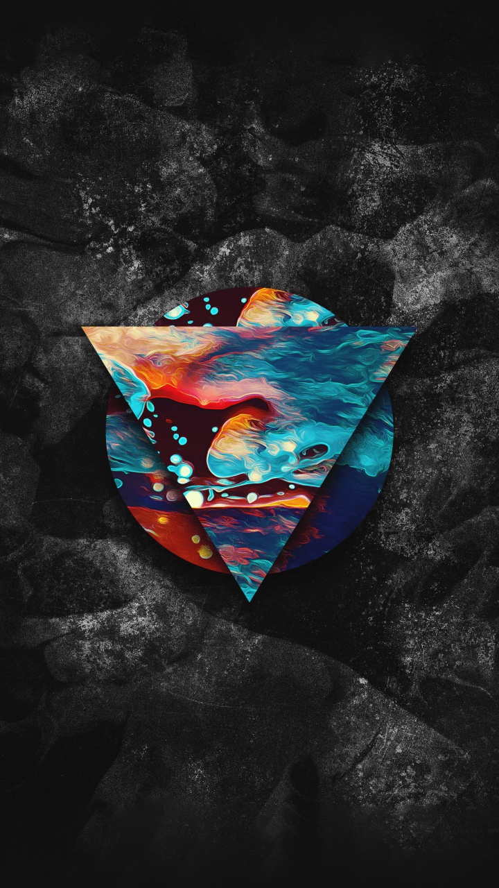 歌词, 蝙蝠, 电蓝色的, 对称, 艺术 壁纸 720x1280 允许