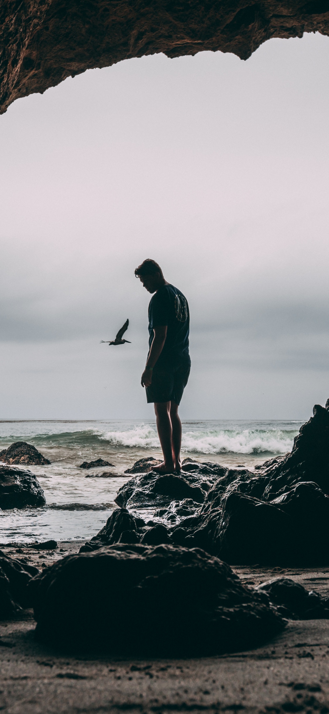 Cueva, Cueva Del Mar, Playa, Mar, Arco. Wallpaper in 1125x2436 Resolution