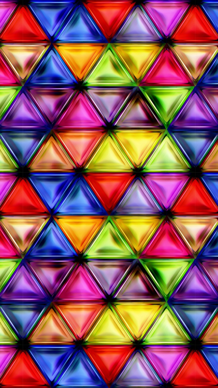 抽象艺术, 对称, 彩色玻璃, 窗口, 纹理 壁纸 720x1280 允许