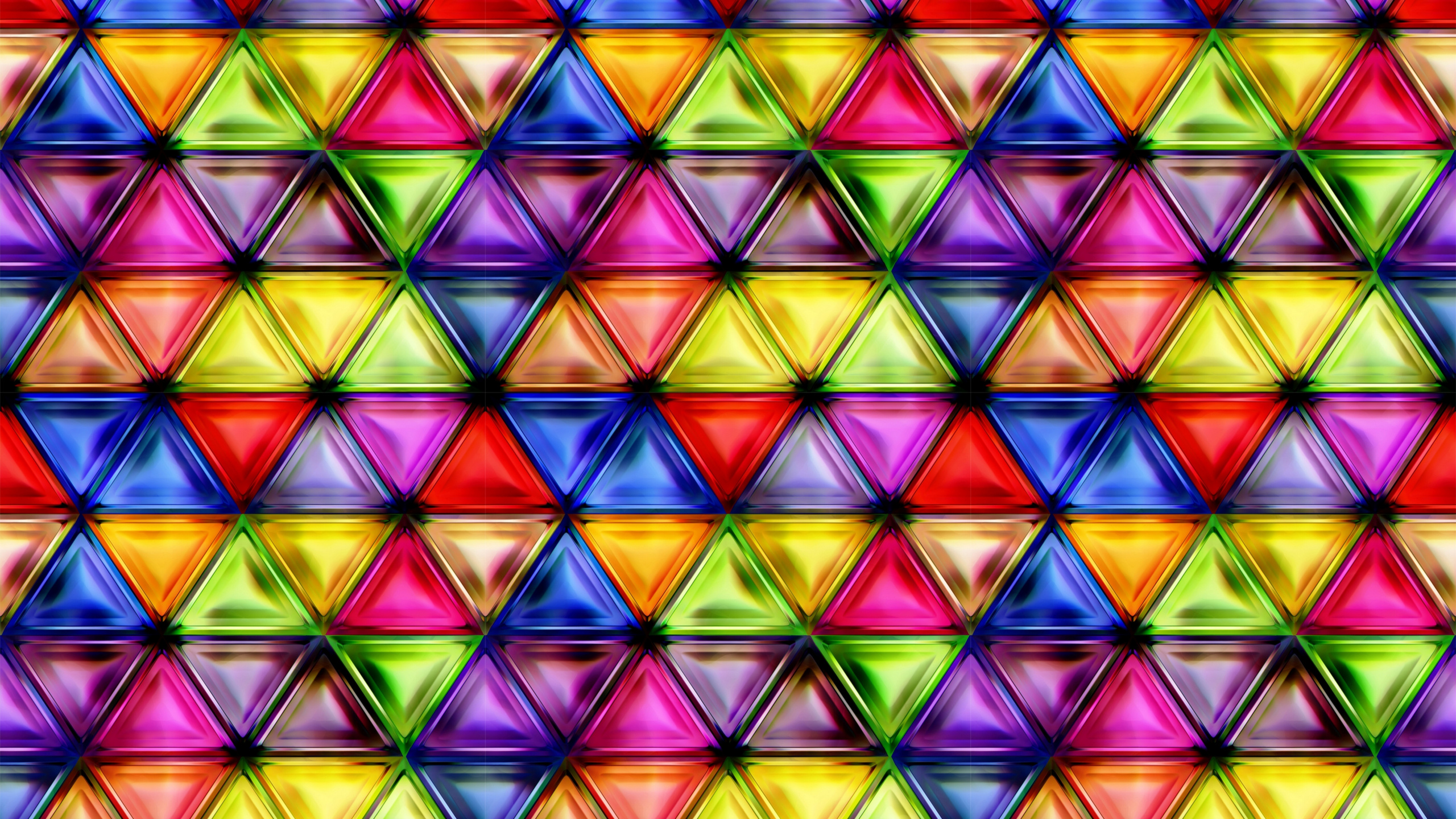 Cuadro Abstracto Amarillo Azul y Rojo. Wallpaper in 2560x1440 Resolution