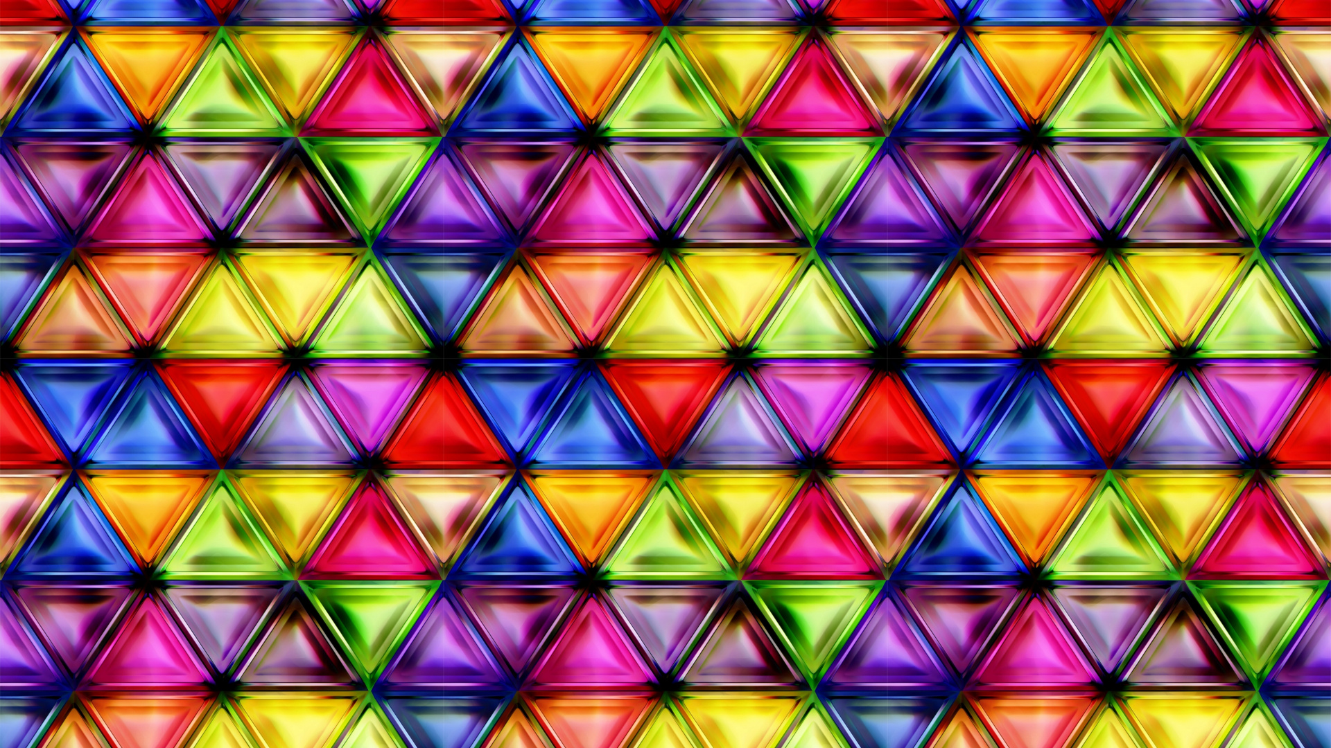 Peinture Abstraite Jaune Bleu et Rouge. Wallpaper in 1920x1080 Resolution