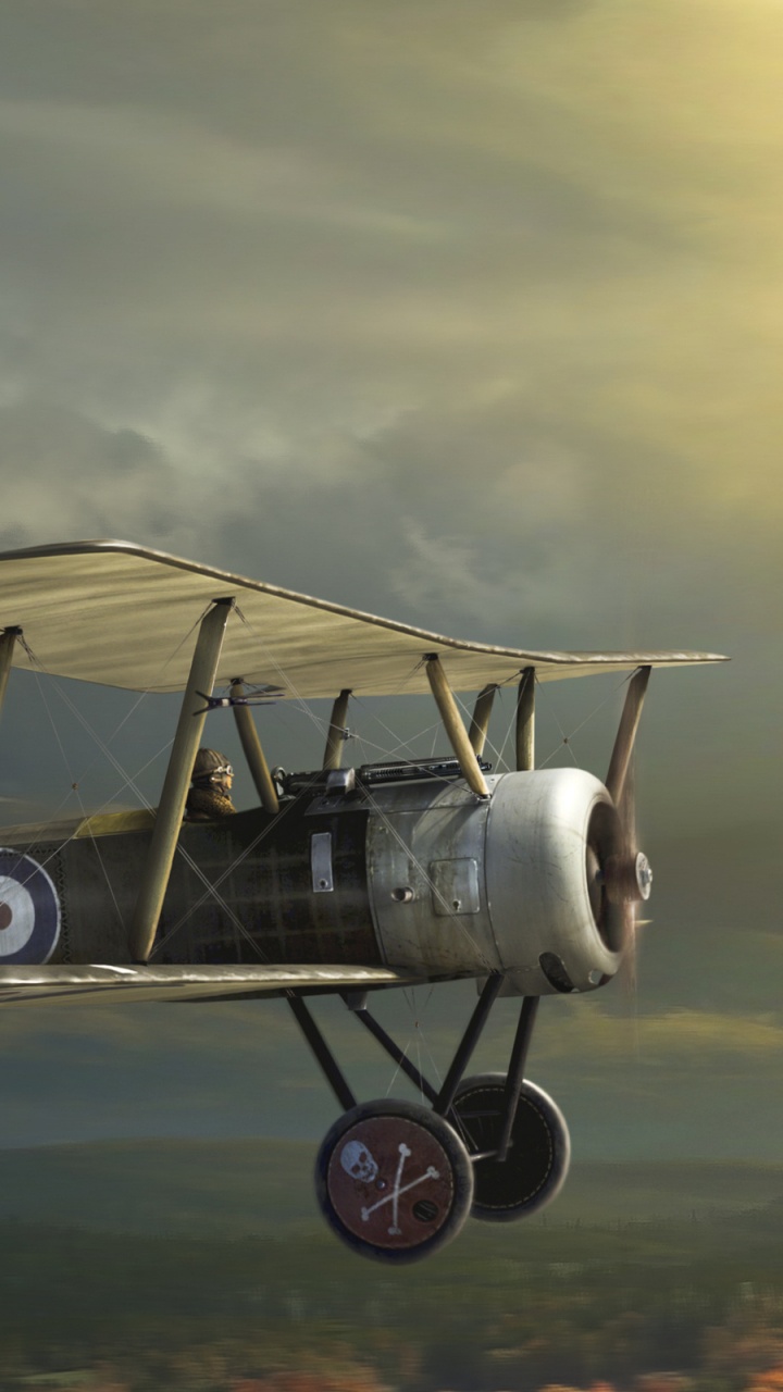 Weiße Und Schwarze Drohne, Die Tagsüber am Himmel Fliegt. Wallpaper in 720x1280 Resolution