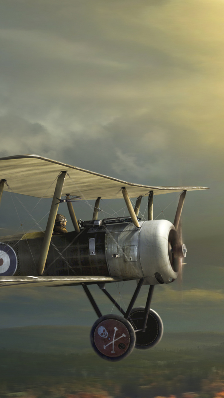 Weiße Und Schwarze Drohne, Die Tagsüber am Himmel Fliegt. Wallpaper in 750x1334 Resolution