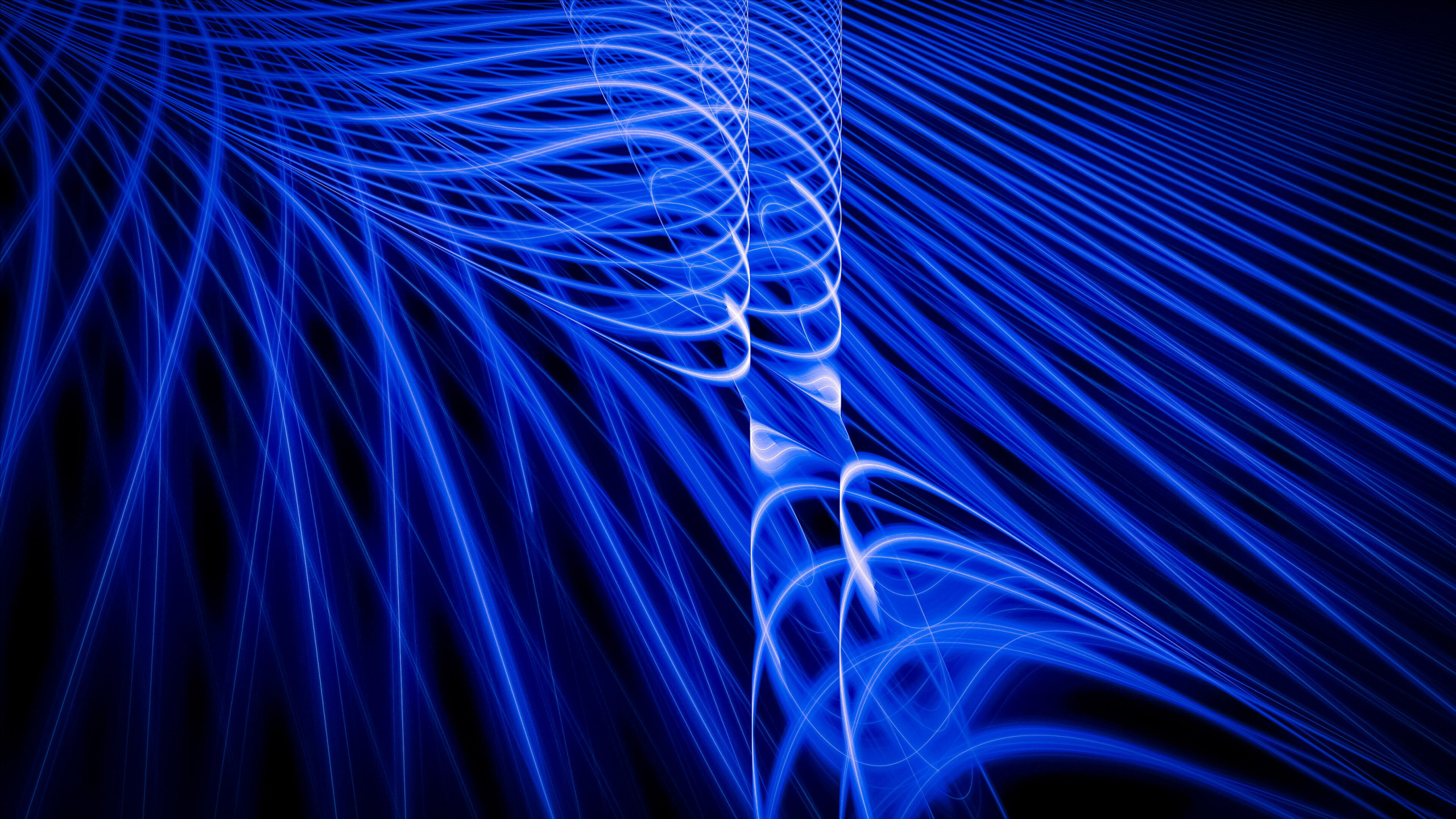 Papier Peint Numérique Lumière Bleue et Blanche. Wallpaper in 2560x1440 Resolution