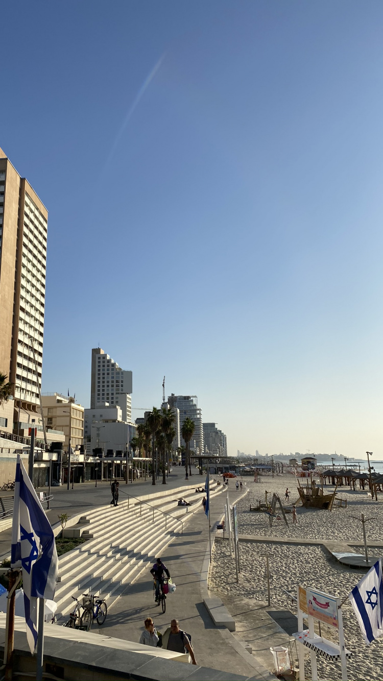 Tel Aviv, Daytime, City, Tower Block, Building. Wallpaper in 750x1334 Resolution