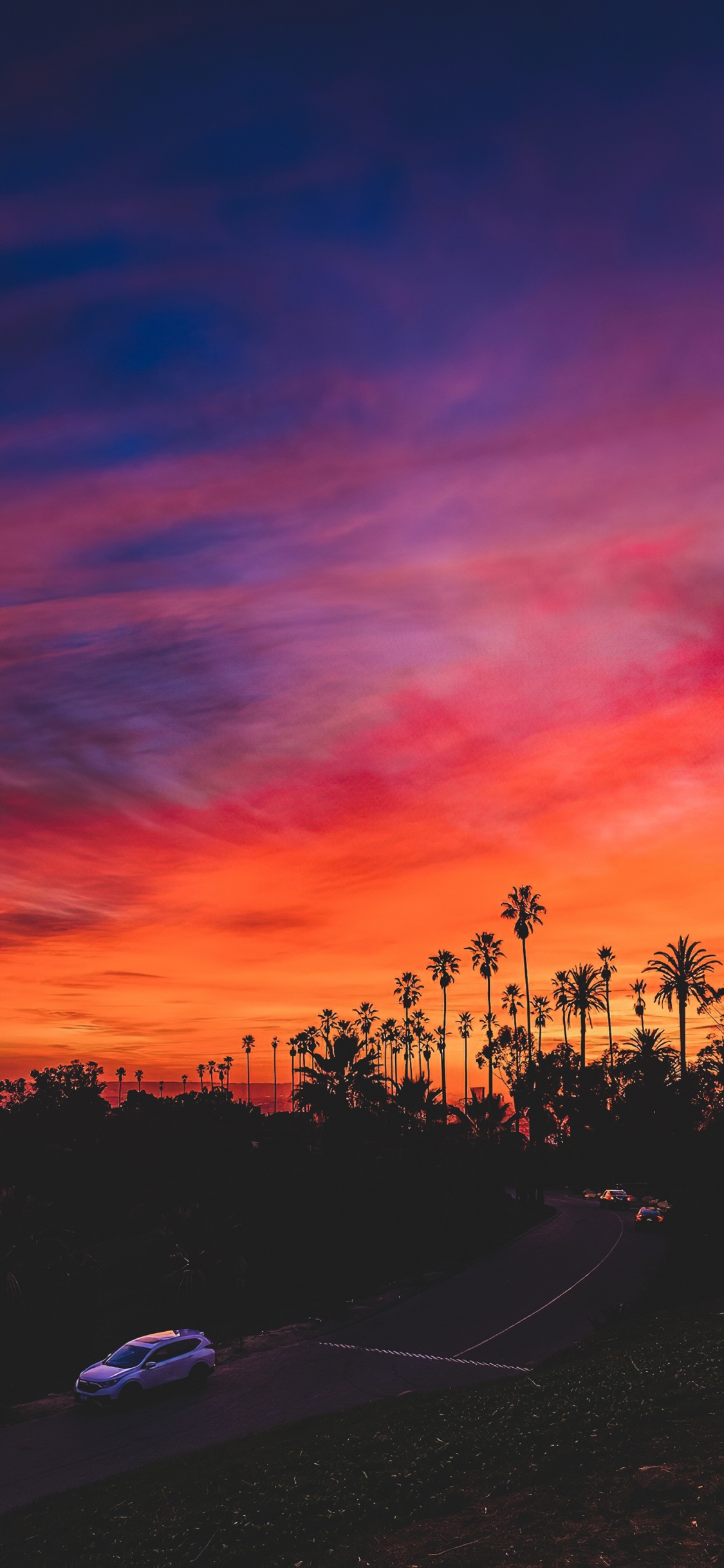 Sunset, Cloud, Atmosphere, Natural Landscape, Afterglow. Wallpaper in 1125x2436 Resolution