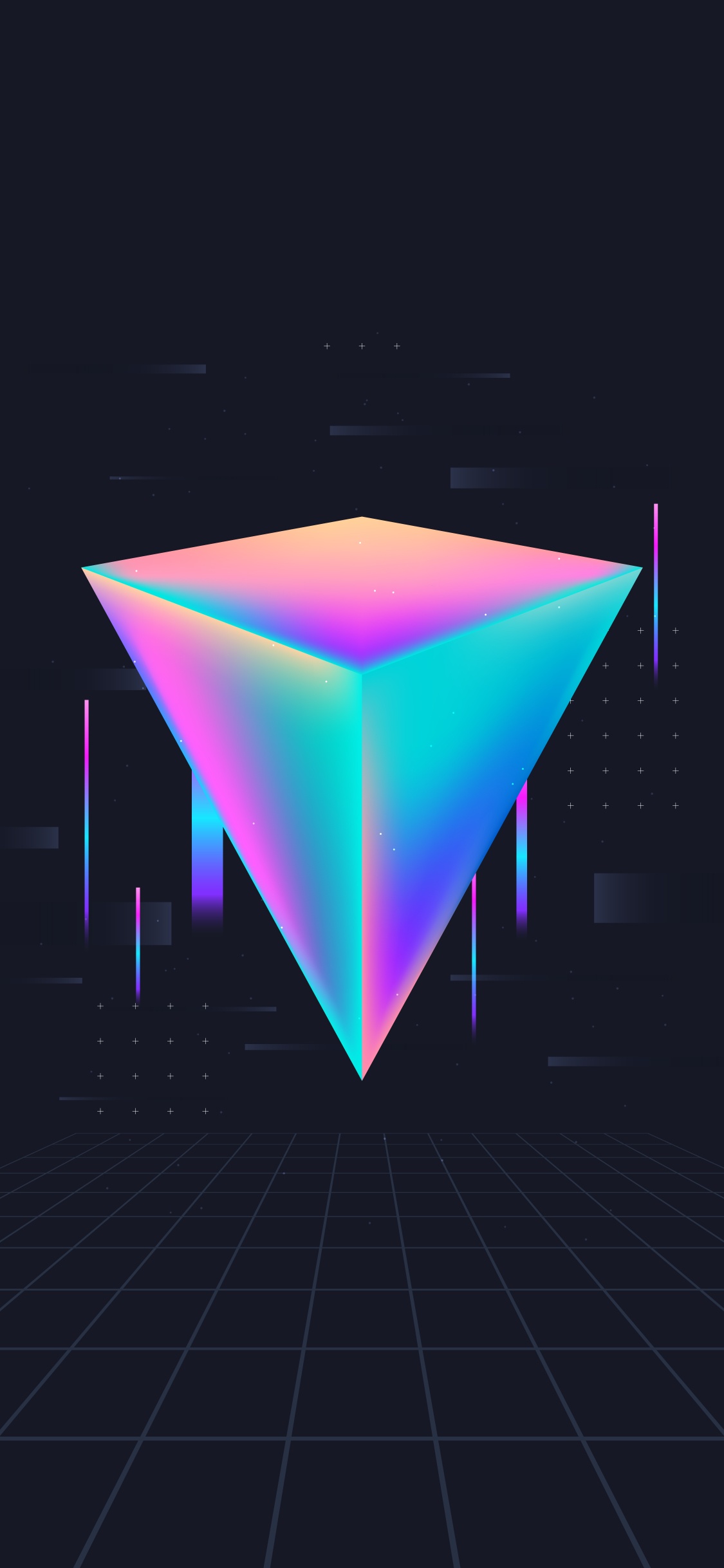 Lumière, Triangle, Rectangle, Magenta, Symétrie. Wallpaper in 1125x2436 Resolution