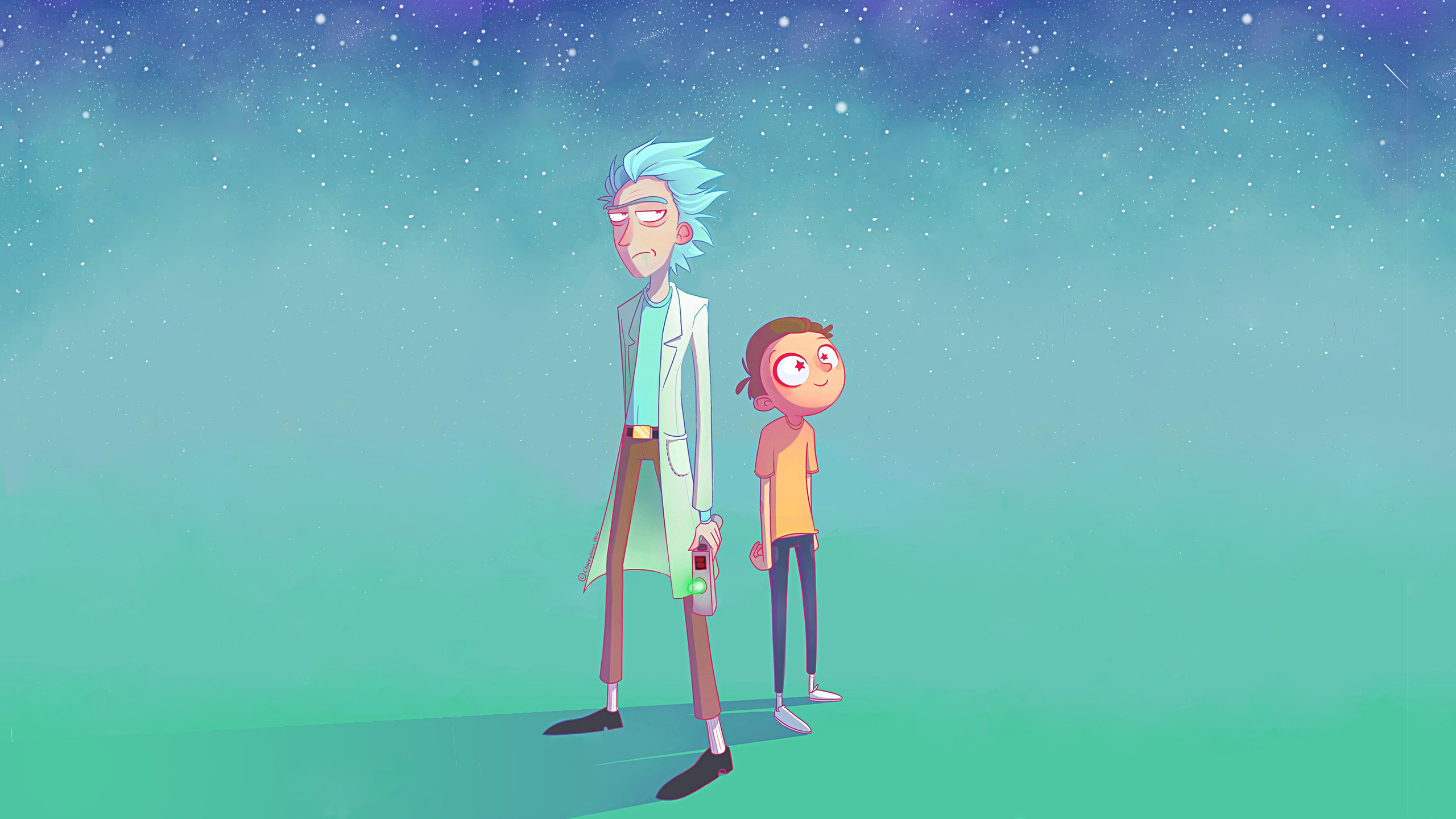 Rick and Morty, 莫蒂*史密斯, 里克斯*桑切斯, 瑞克和莫蒂-第4季, 卡通 壁纸 2560x1440 允许