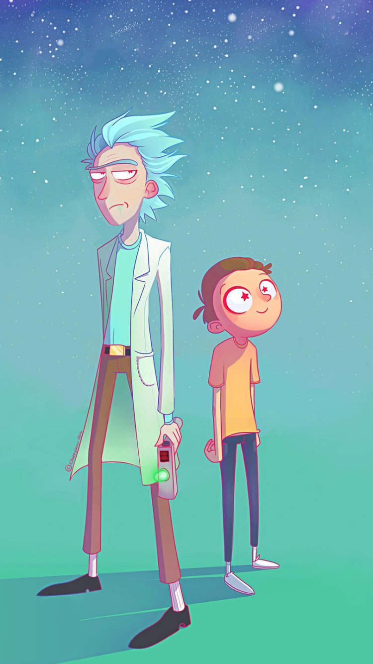 Rick and Morty, 莫蒂*史密斯, 里克斯*桑切斯, 瑞克和莫蒂-第4季, 卡通 壁纸 750x1334 允许