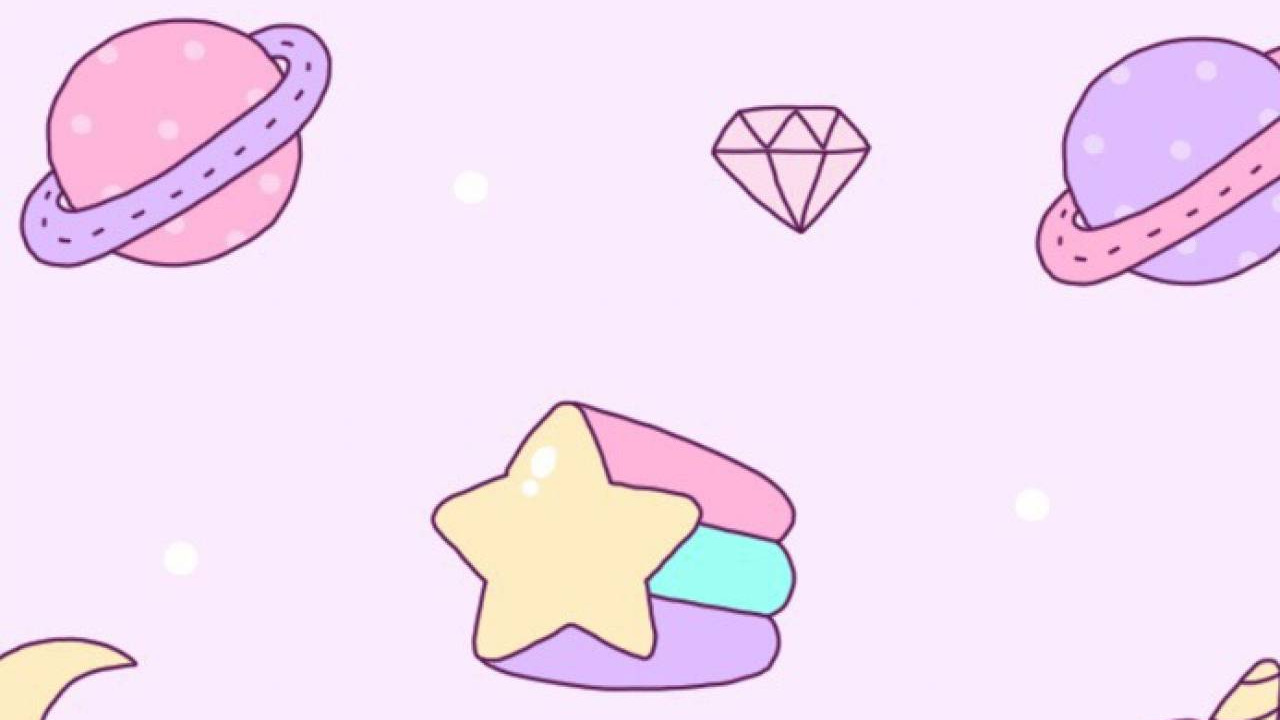 Blue and Yellow Hearts and Hearts Illustration. Wallpaper in 1280x720 Resolution