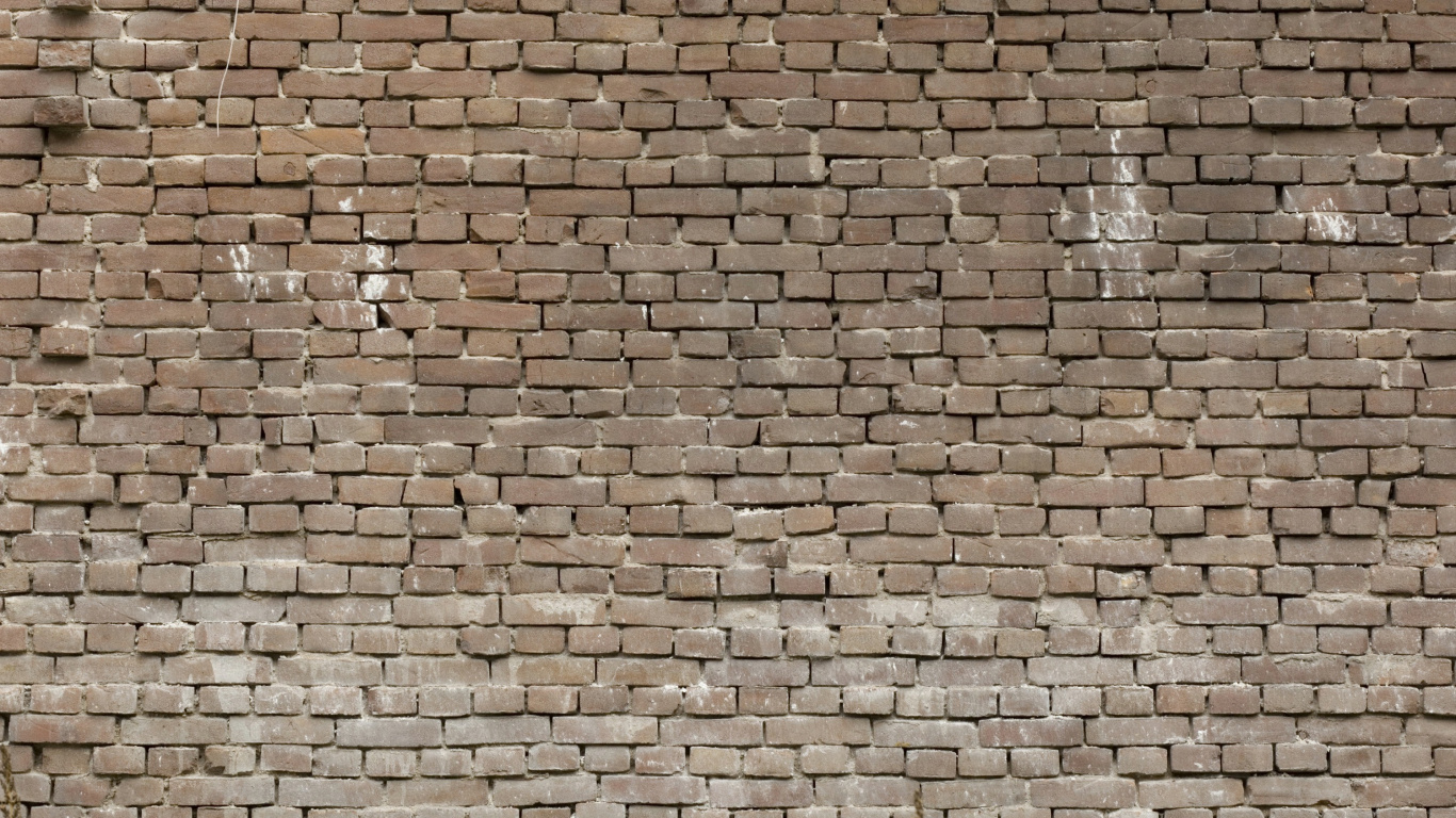 Brown Brick Wall During Daytime. Wallpaper in 1366x768 Resolution