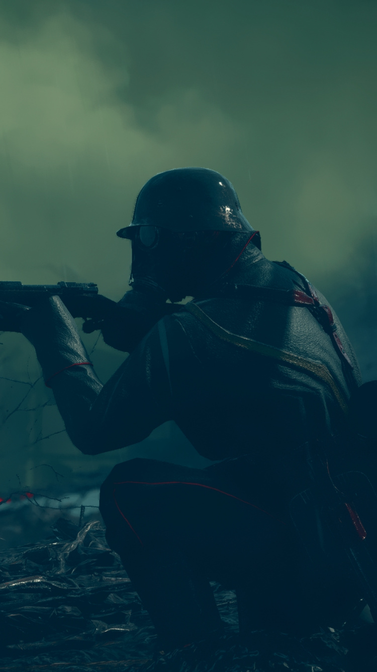 Water, Forest, Digital Compositing, Gun, Rifle. Wallpaper in 750x1334 Resolution