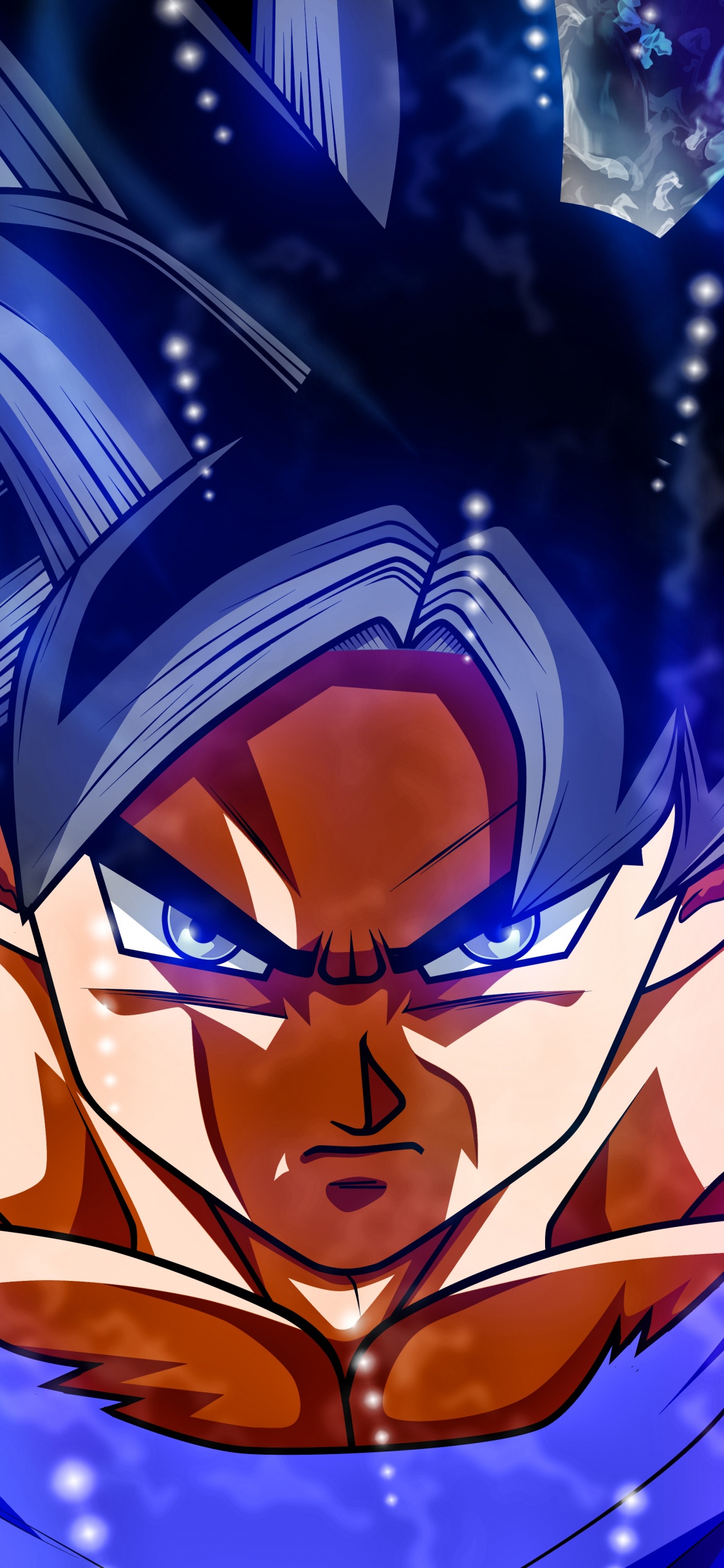 Yellow and Blue Dragon Ball z Character. Wallpaper in 1125x2436 Resolution