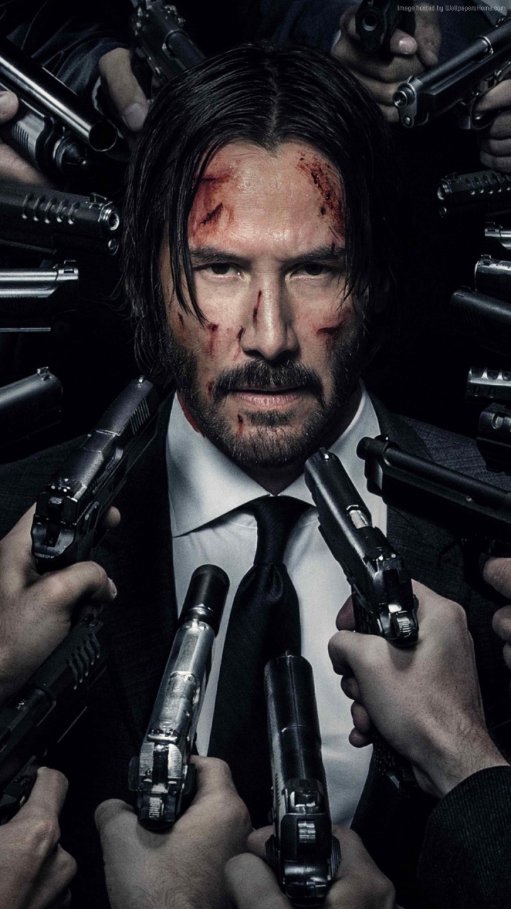 Keanu Reeves, John Wick Chapitre 2, Joker, YouTube, Cravate. Wallpaper in 720x1280 Resolution