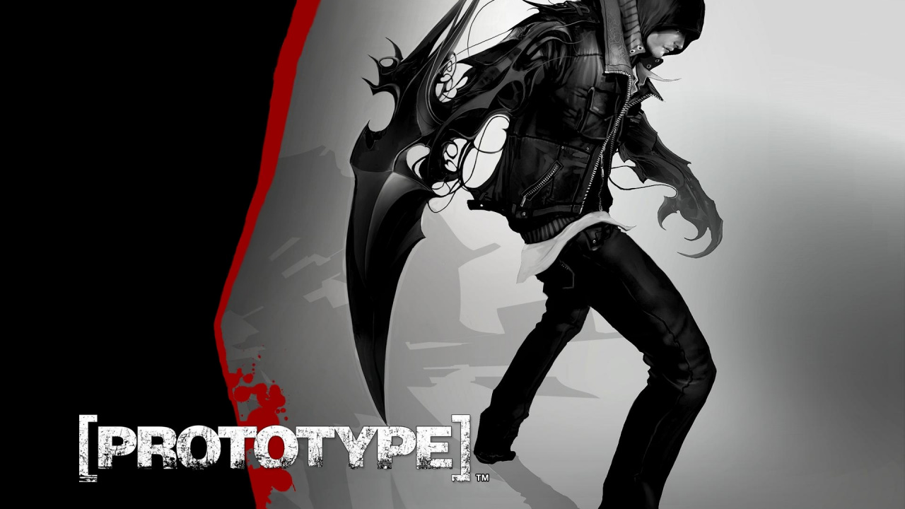 Prototype, Prototype 2, Graphic Design, Font, Black and White. Wallpaper in 1280x720 Resolution