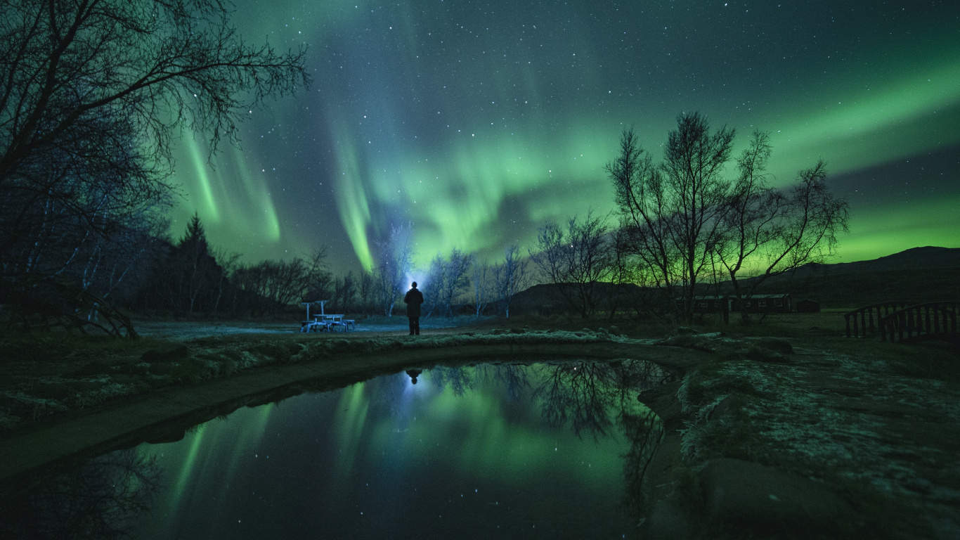 Himmel, Wasser, Naturlandschaft, Atmosphäre, Natur. Wallpaper in 1366x768 Resolution