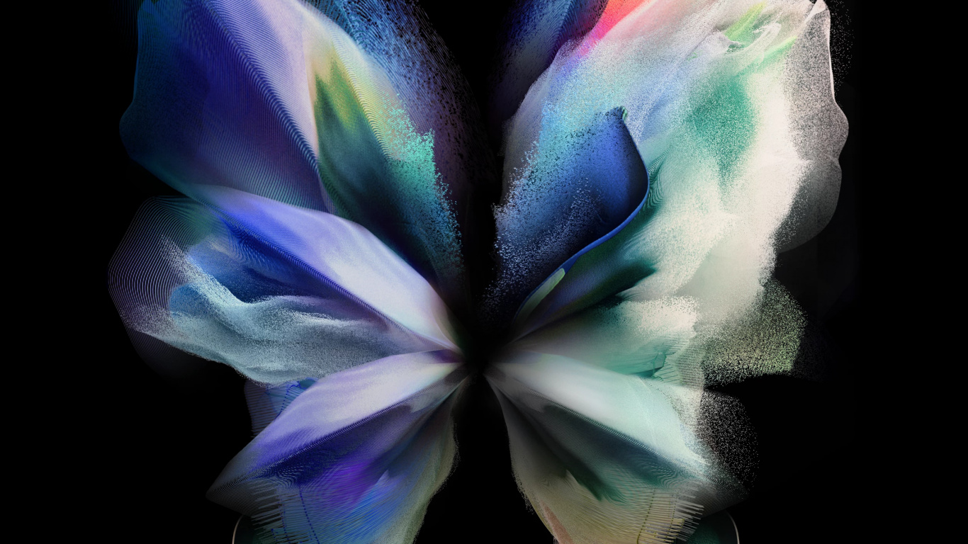Samsung Galaxy Z Fold 3 – Dark (for IPad). Wallpaper in 1366x768 Resolution