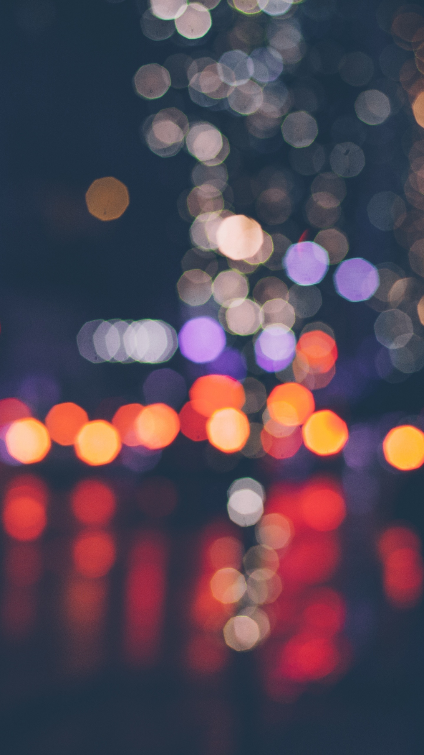 Fotografía Bokeh de Luces Durante la Noche.. Wallpaper in 1440x2560 Resolution