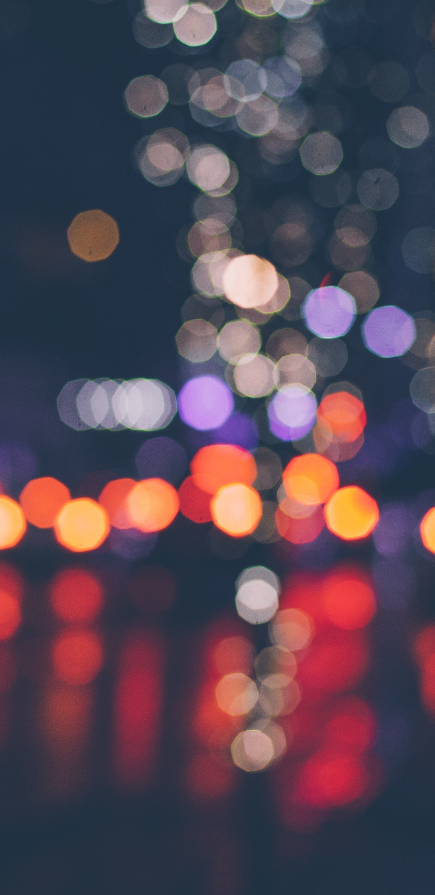 Fotografía Bokeh de Luces Durante la Noche.. Wallpaper in 1440x2960 Resolution