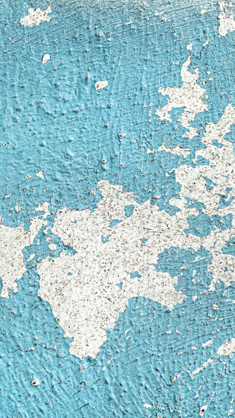 Wall, Painting, Texture, Blue, Turquoise. Wallpaper in 750x1334 Resolution