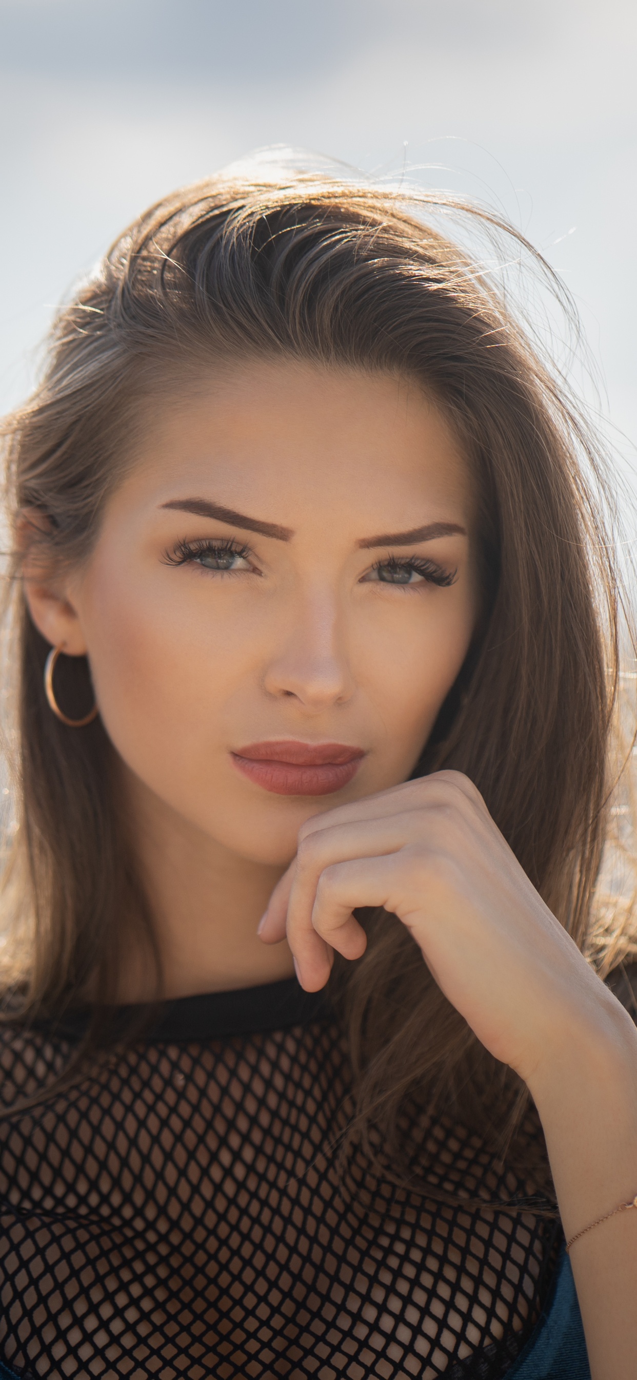 Hair, Face, Lip, Beauty, Street Fashion. Wallpaper in 1242x2688 Resolution