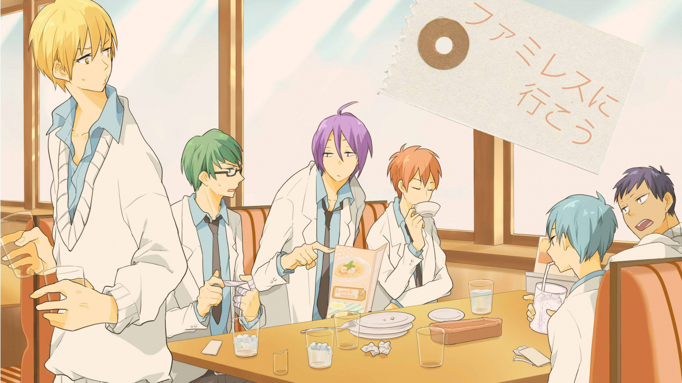 Zwei Männliche Und Weibliche Anime-Charaktere. Wallpaper in 1366x768 Resolution