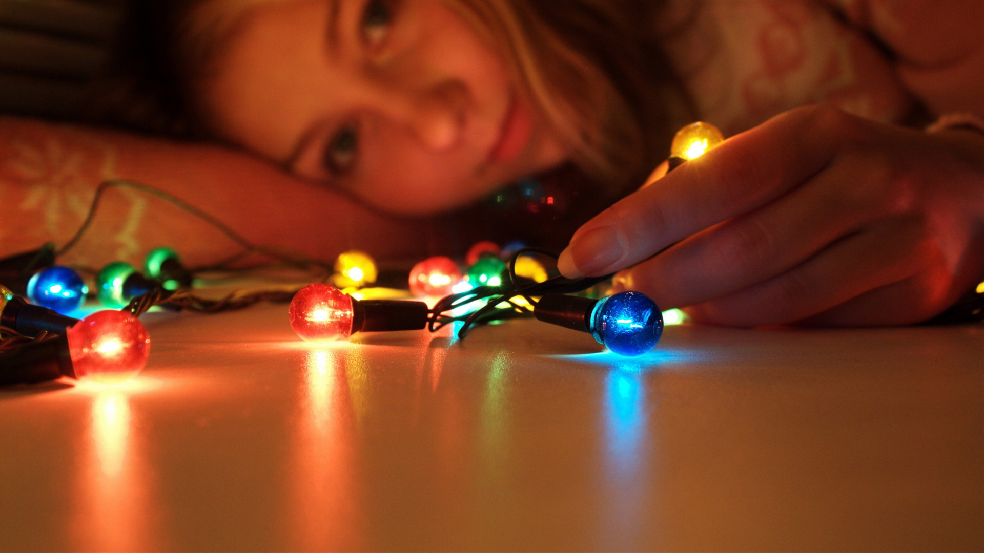 Light, Garland, Lighting, Fun, Fotobehang Modern Geel. Wallpaper in 1920x1080 Resolution