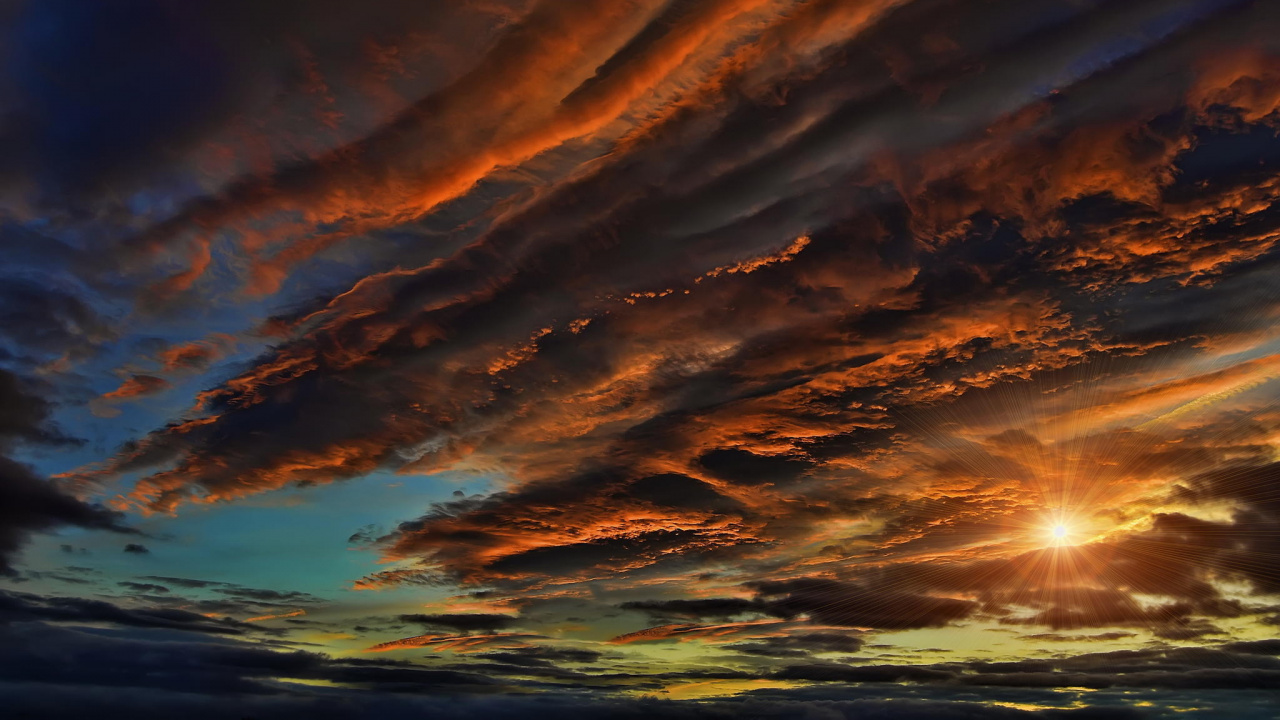 Nubes Blancas y Cielo Azul Durante el Día. Wallpaper in 1280x720 Resolution