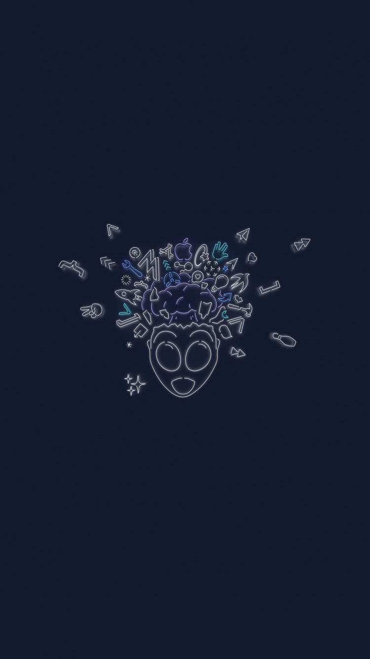 Apple, IPhone, WWDC 2019, Manzana, Diseño Gráfico. Wallpaper in 750x1334 Resolution
