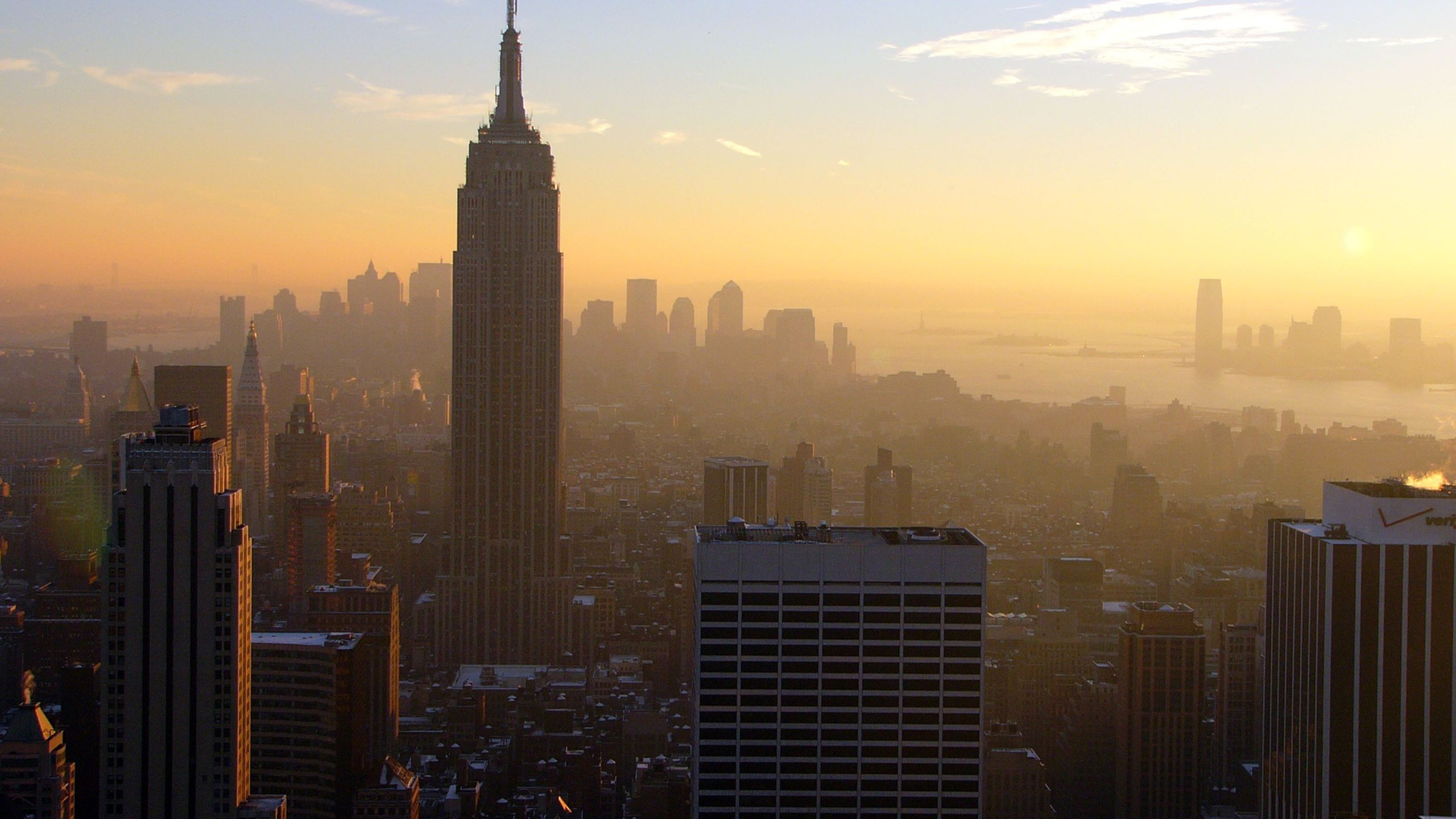 纽约市, 帝国大厦, 城市景观, 大都会, 城市 壁纸 2560x1440 允许
