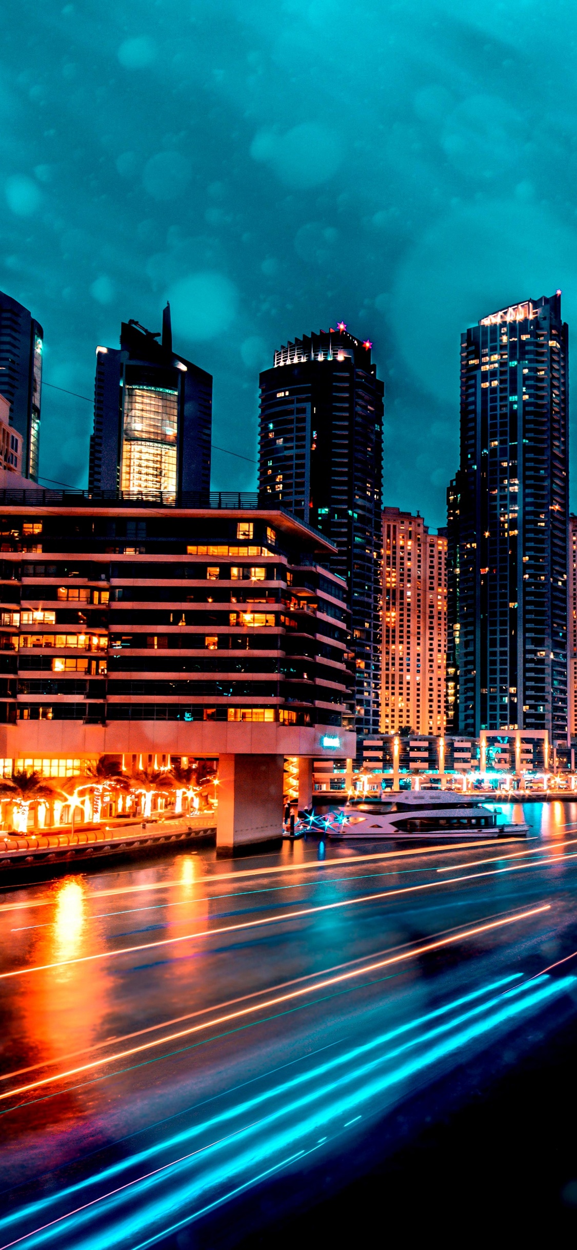 Gratte-ciel, Dubaï, Bâtiment, Blue, Nature. Wallpaper in 1125x2436 Resolution