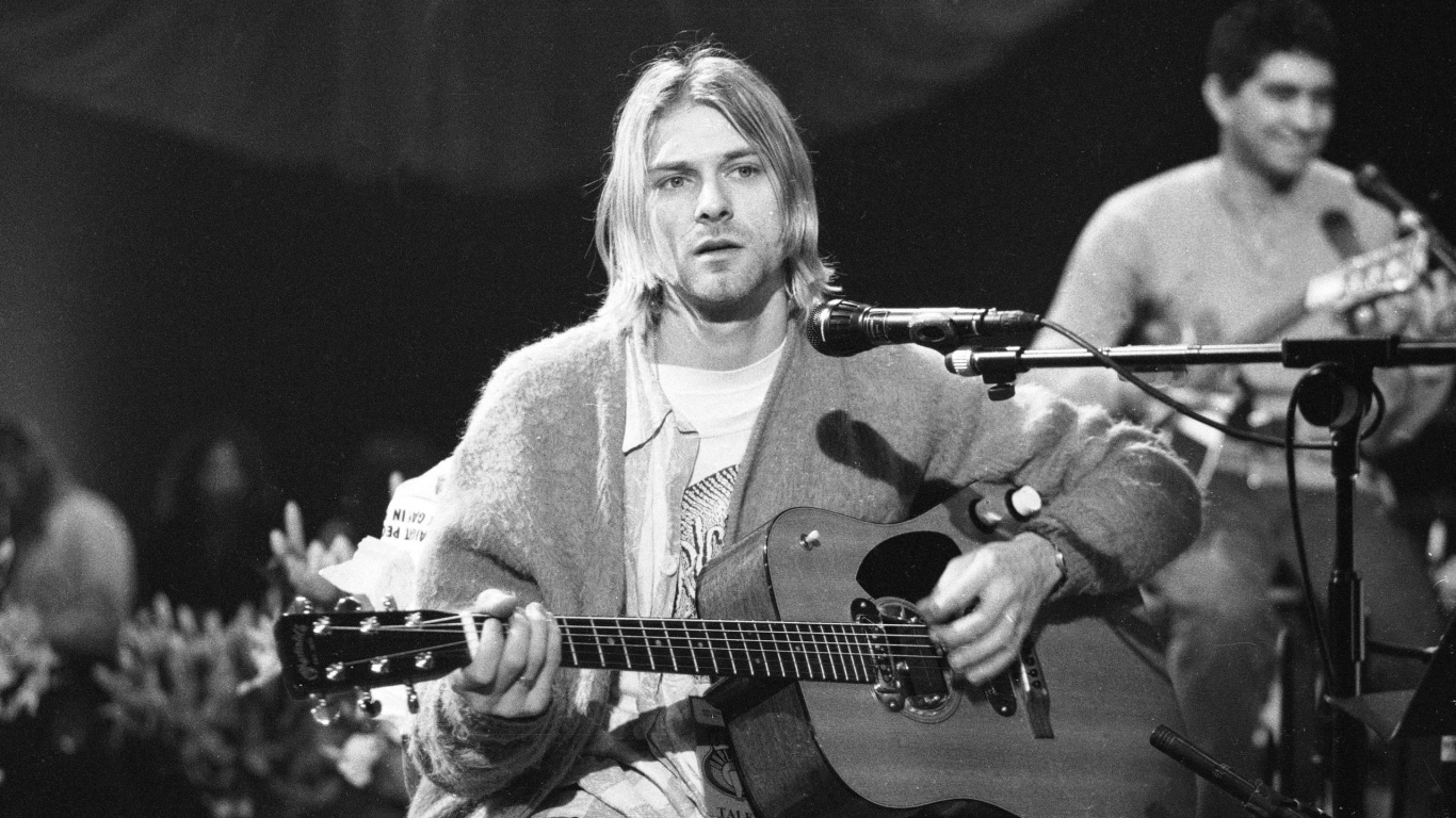 Nirvana, Guitarra, Instrumento de Cuerda, Músico, Sica. Wallpaper in 1366x768 Resolution