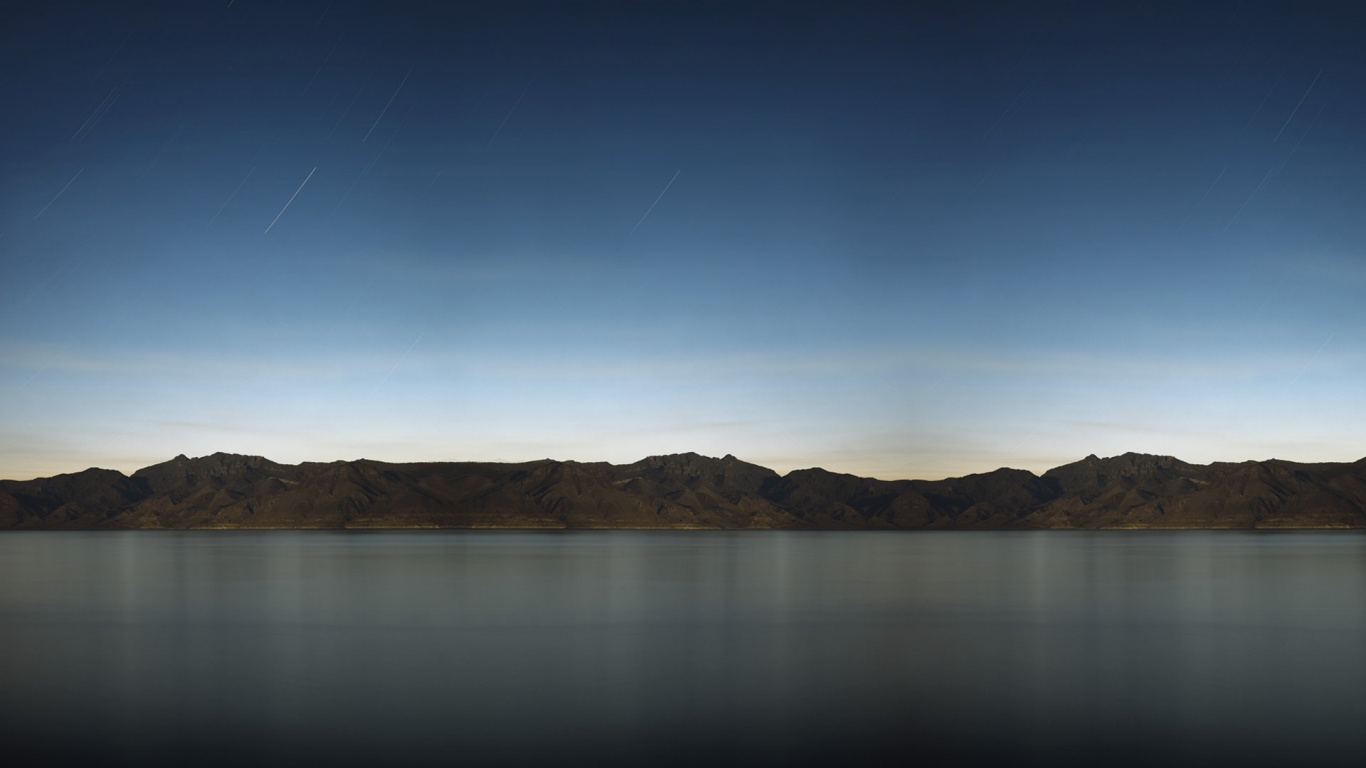 地平线, 反射, 储存器, 高地 壁纸 1366x768 允许