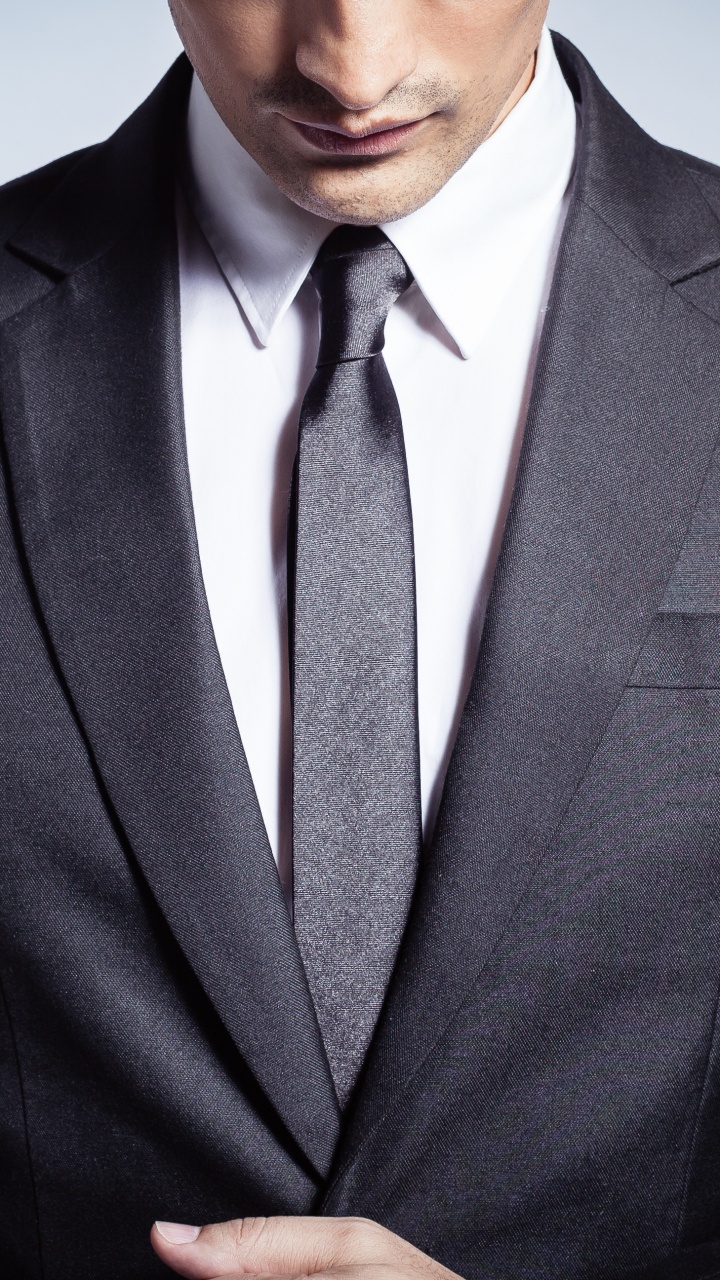 Man in a Suit Close Up, Suit, Necktie, Shirt, Tuxedo. Wallpaper in 720x1280 Resolution