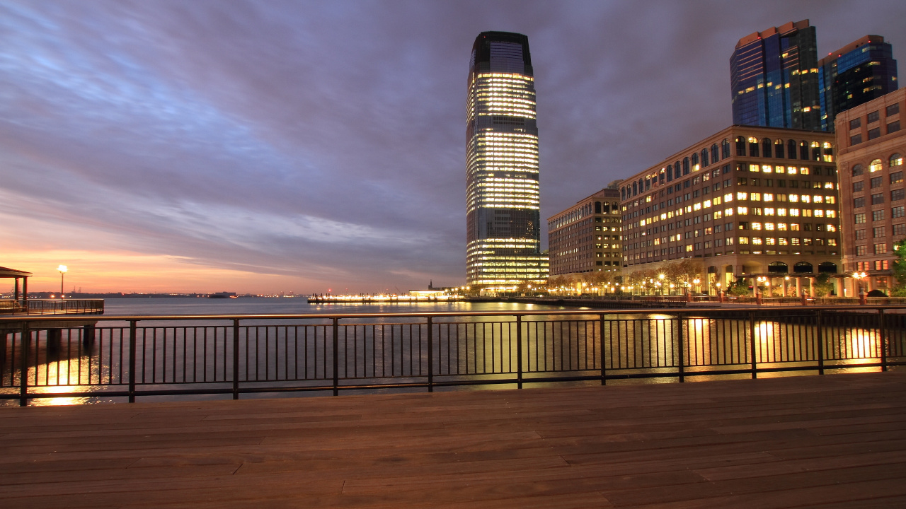 Brown Wooden Dock Near Body of Water During Sunset. Wallpaper in 1280x720 Resolution