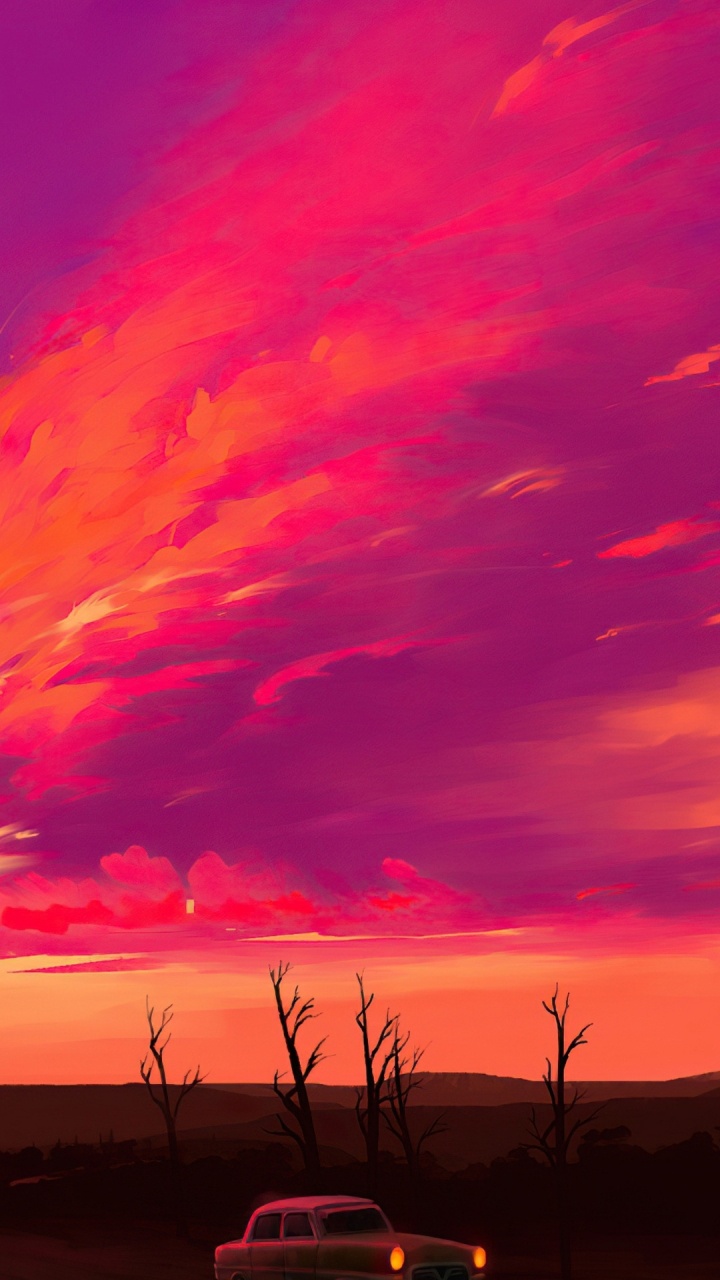 Afterglow, Cloud, Atmosphäre, Ökoregion, Natur. Wallpaper in 720x1280 Resolution