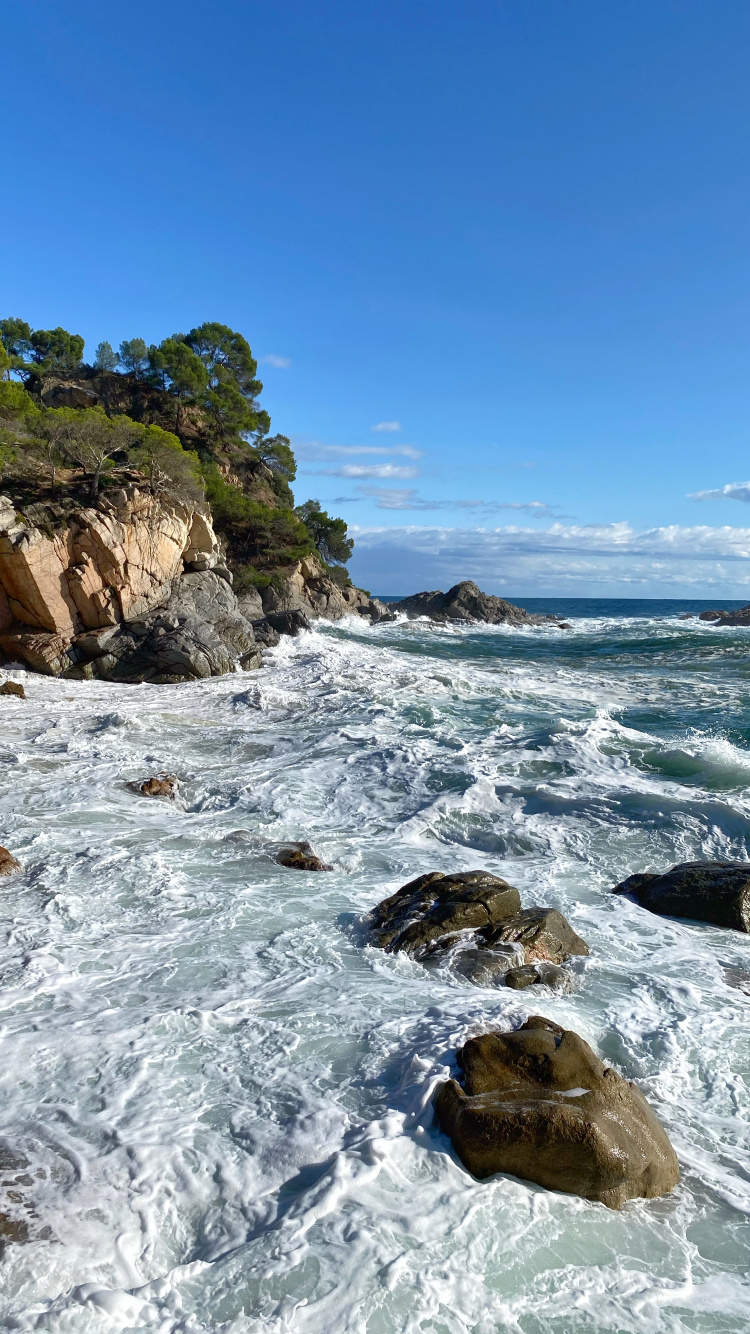 大海, 人体内的水, 自然景观, 海岸, 海洋 壁纸 750x1334 允许