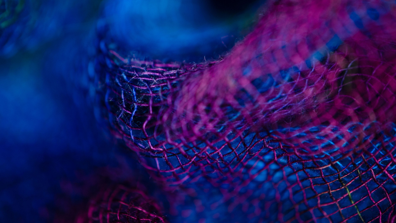 Textile Tricot Bleu et Rouge. Wallpaper in 1280x720 Resolution