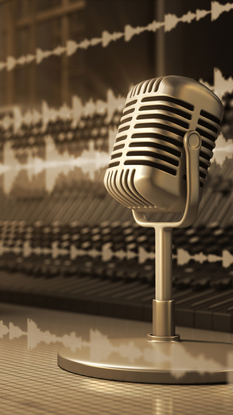 Microphone, Radio, Broadcasting, fm Broadcasting, Internet Radio. Wallpaper in 750x1334 Resolution