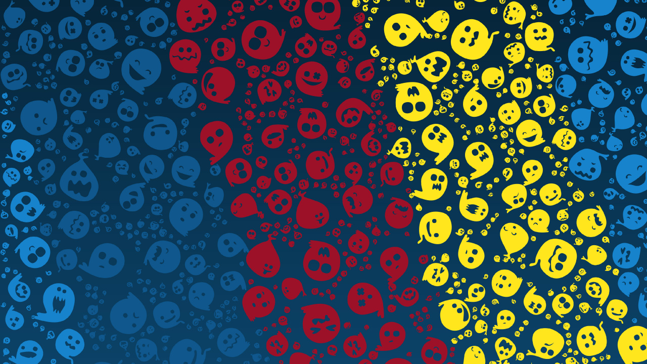 Blue Red and Yellow Polka Dot Textile. Wallpaper in 1280x720 Resolution